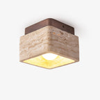 Altonheath Travertine Ceiling Light-Moonnatur