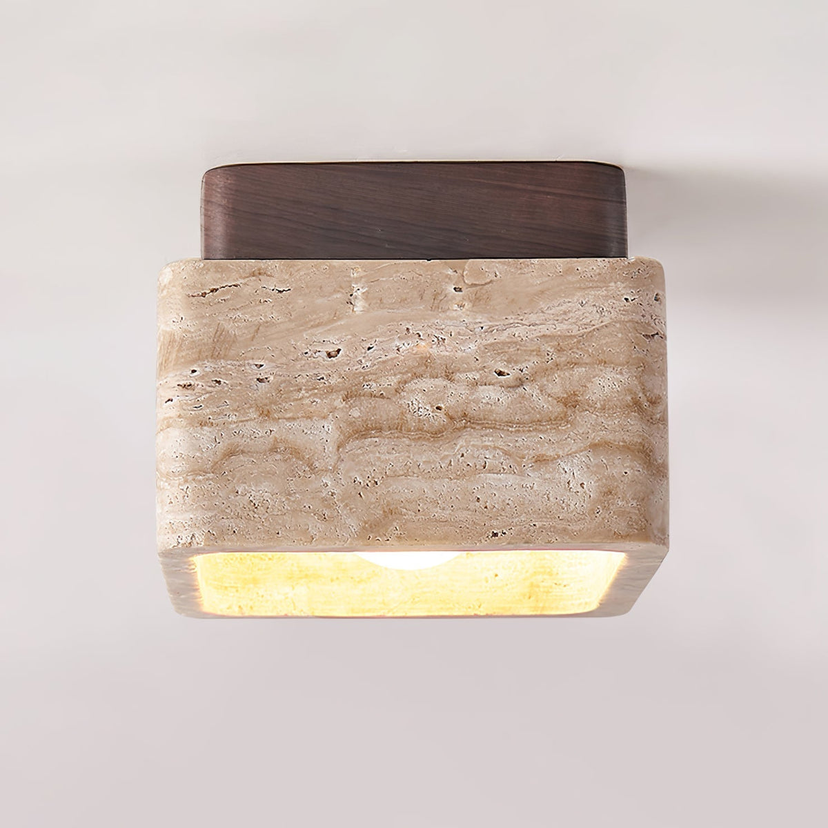 Altonheath Travertine Ceiling Light-Moonnatur