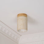 Dunseloria Travertine Ceiling Light-Moonnatur