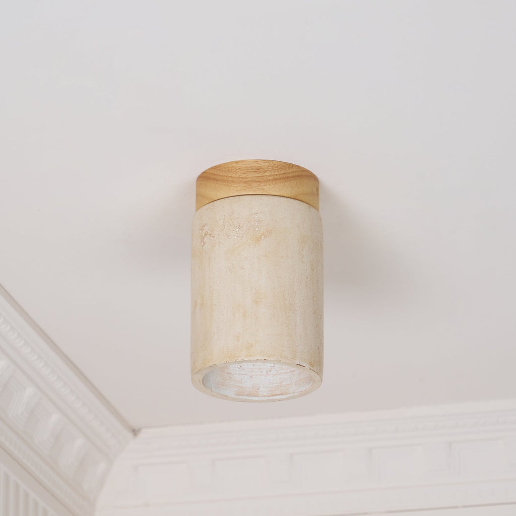 Dunseloria Travertine Ceiling Light-Moonnatur