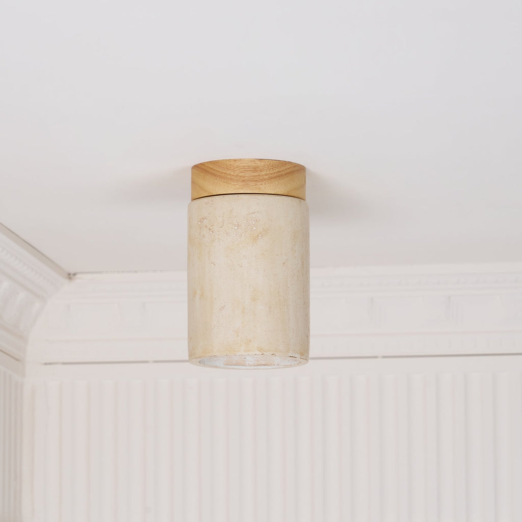 Dunseloria Travertine Ceiling Light-Moonnatur