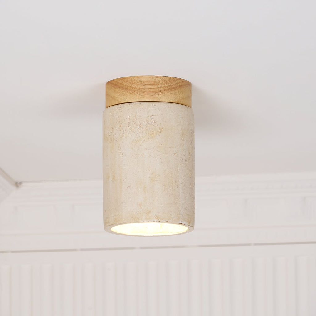 Dunseloria Travertine Ceiling Light-Moonnatur