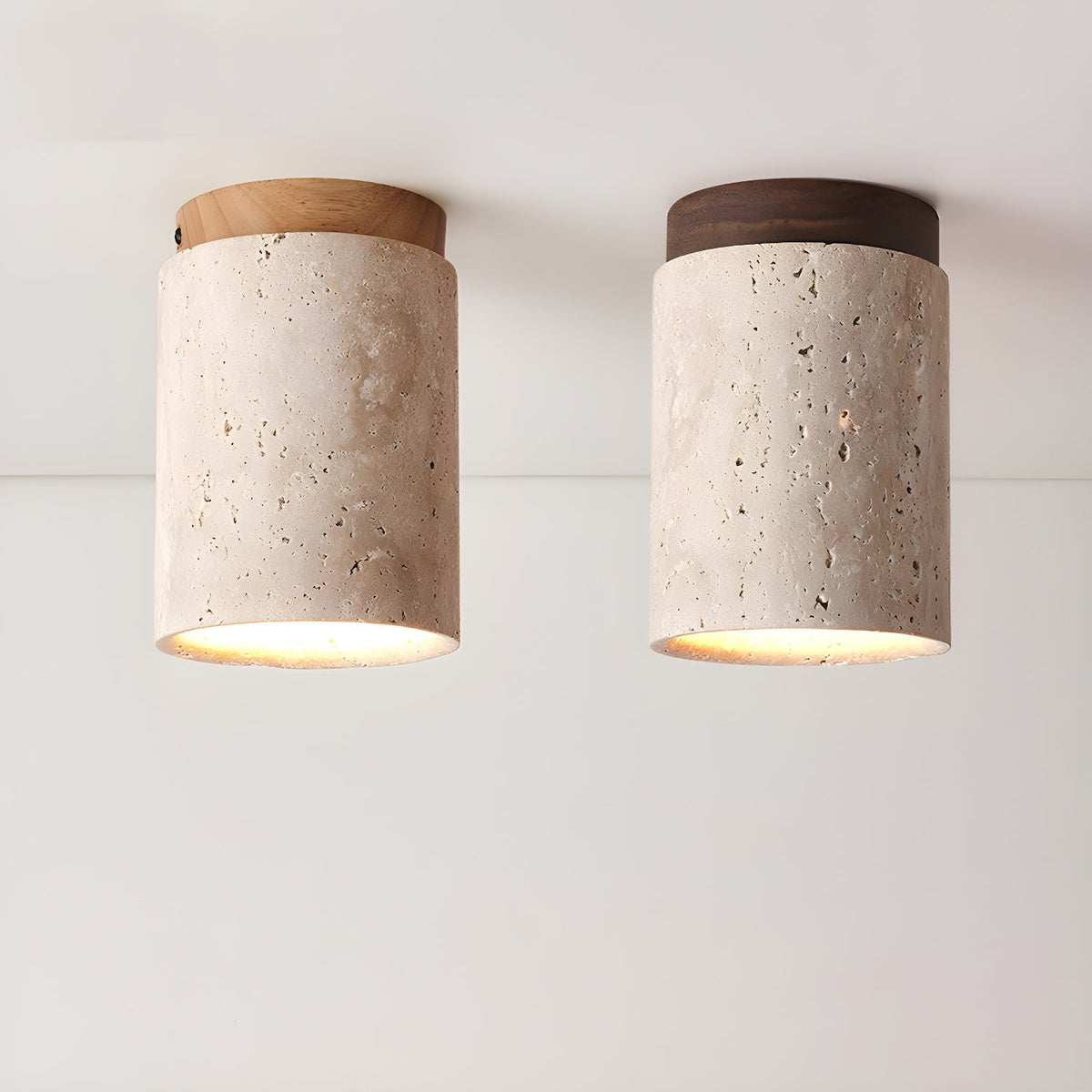 Dunseloria Travertine Ceiling Light-Moonnatur