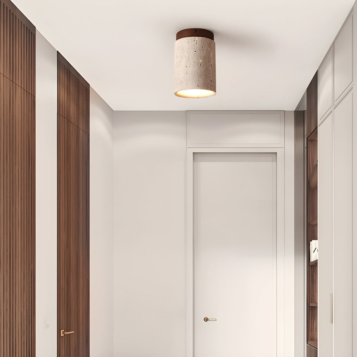 Dunseloria Travertine Ceiling Light-Moonnatur