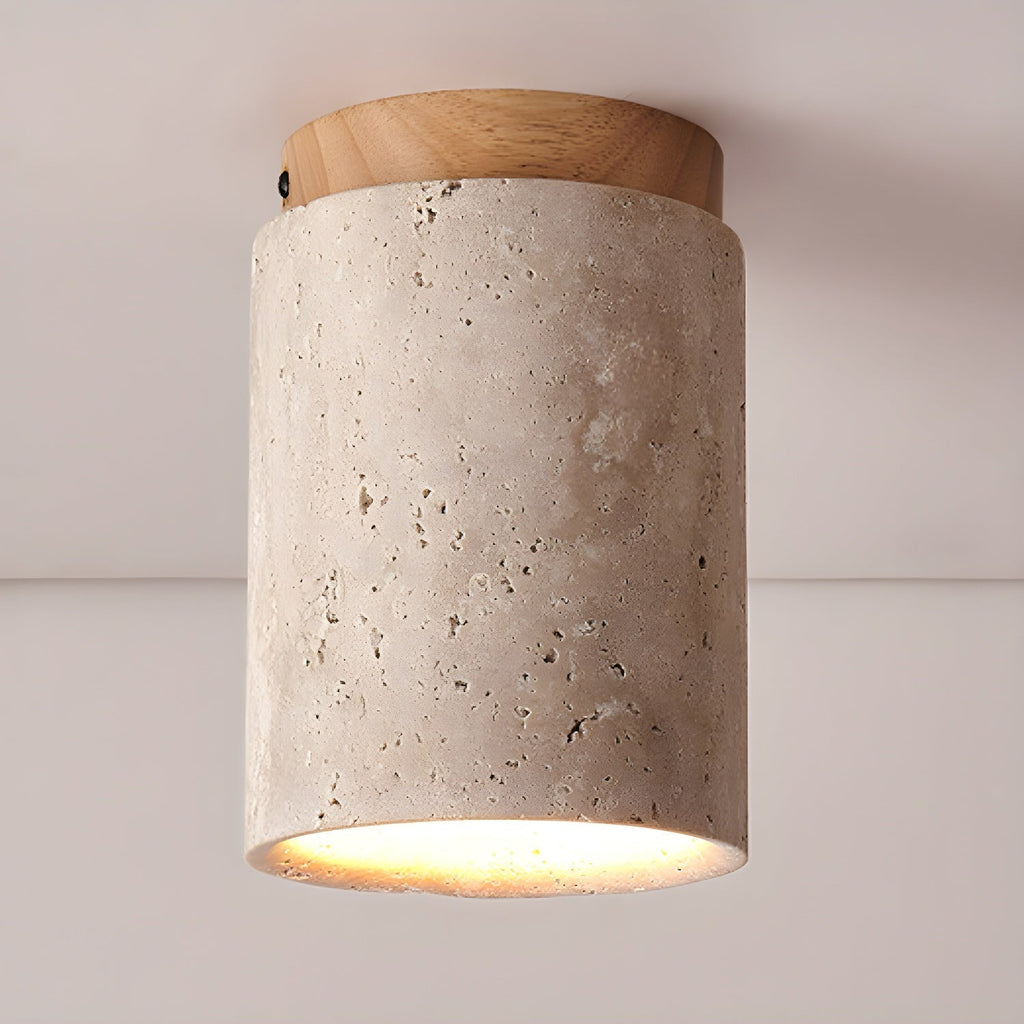 Dunseloria Travertine Ceiling Light-Moonnatur