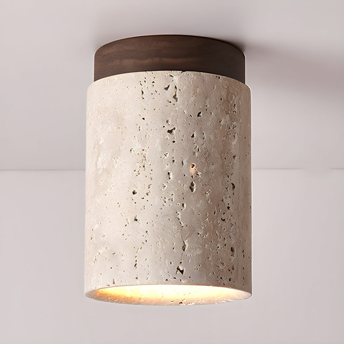 Dunseloria Travertine Ceiling Light-Moonnatur