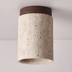 Dunseloria Travertine Ceiling Light-Moonnatur