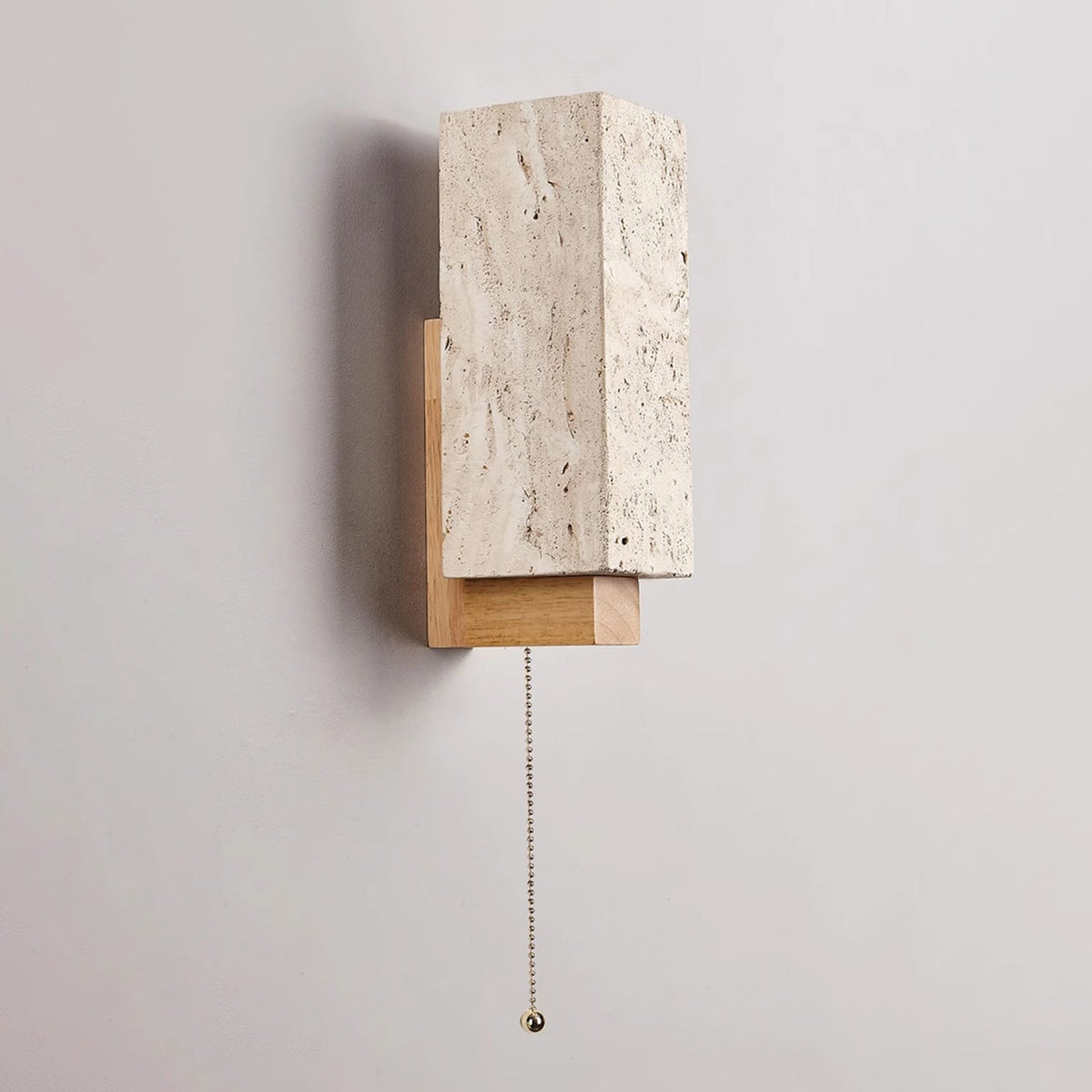 Quenelis Travertine Wall Light-Moonnatur