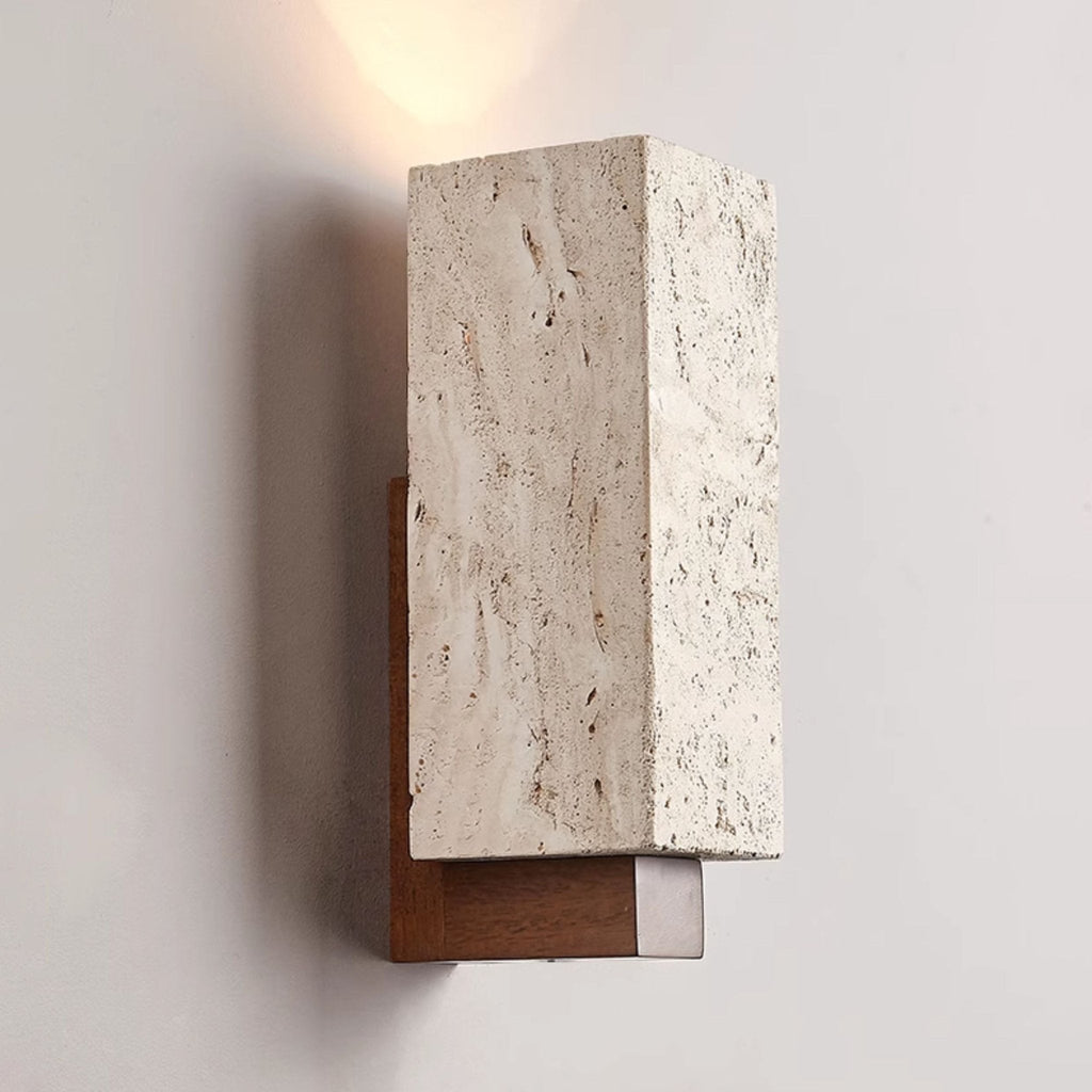 Quenelis Travertine Wall Light-Moonnatur