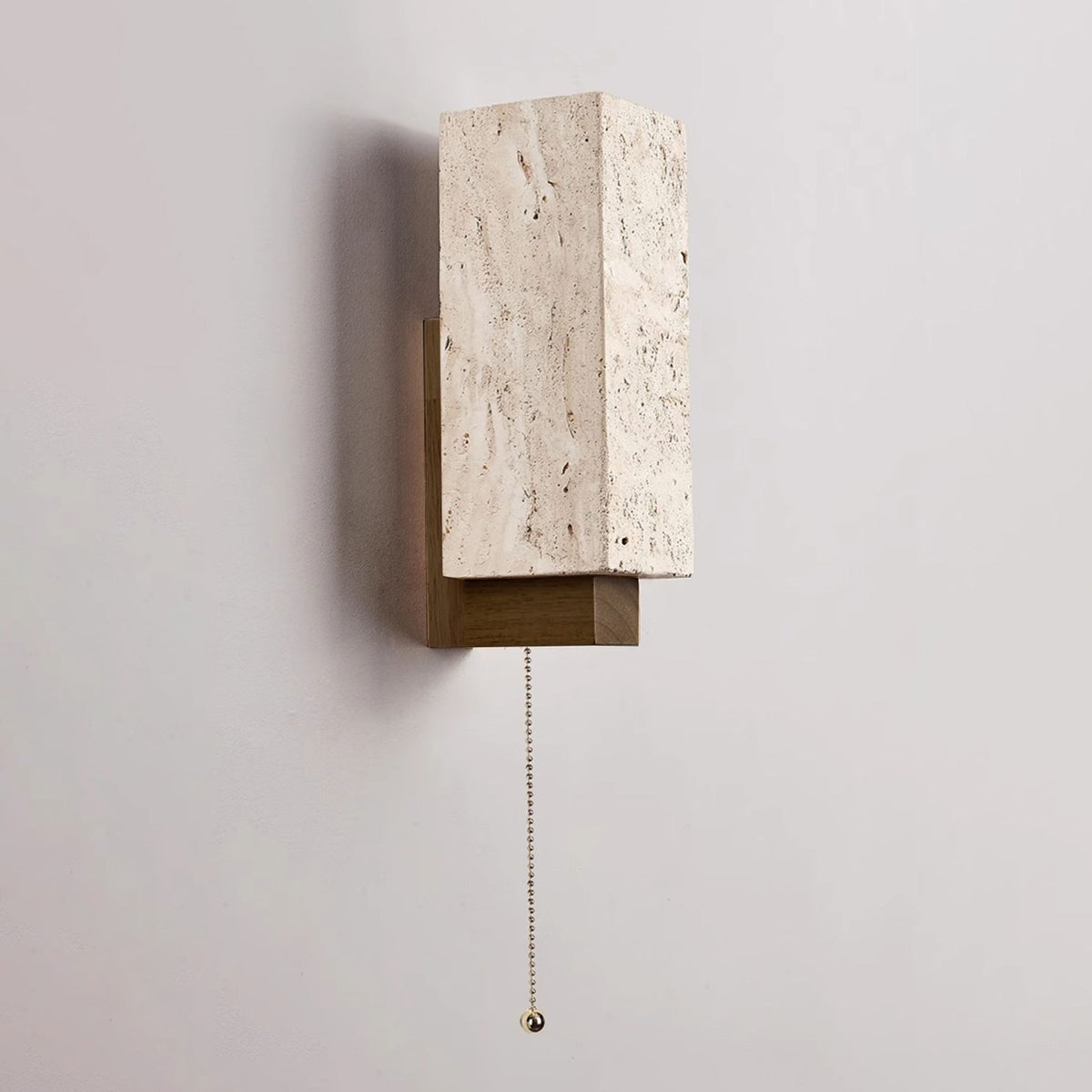 Quenelis Travertine Wall Light-Moonnatur