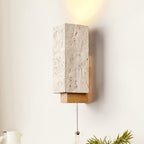 Quenelis Travertine Wall Light-Moonnatur