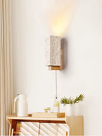 Quenelis Travertine Wall Light-Moonnatur