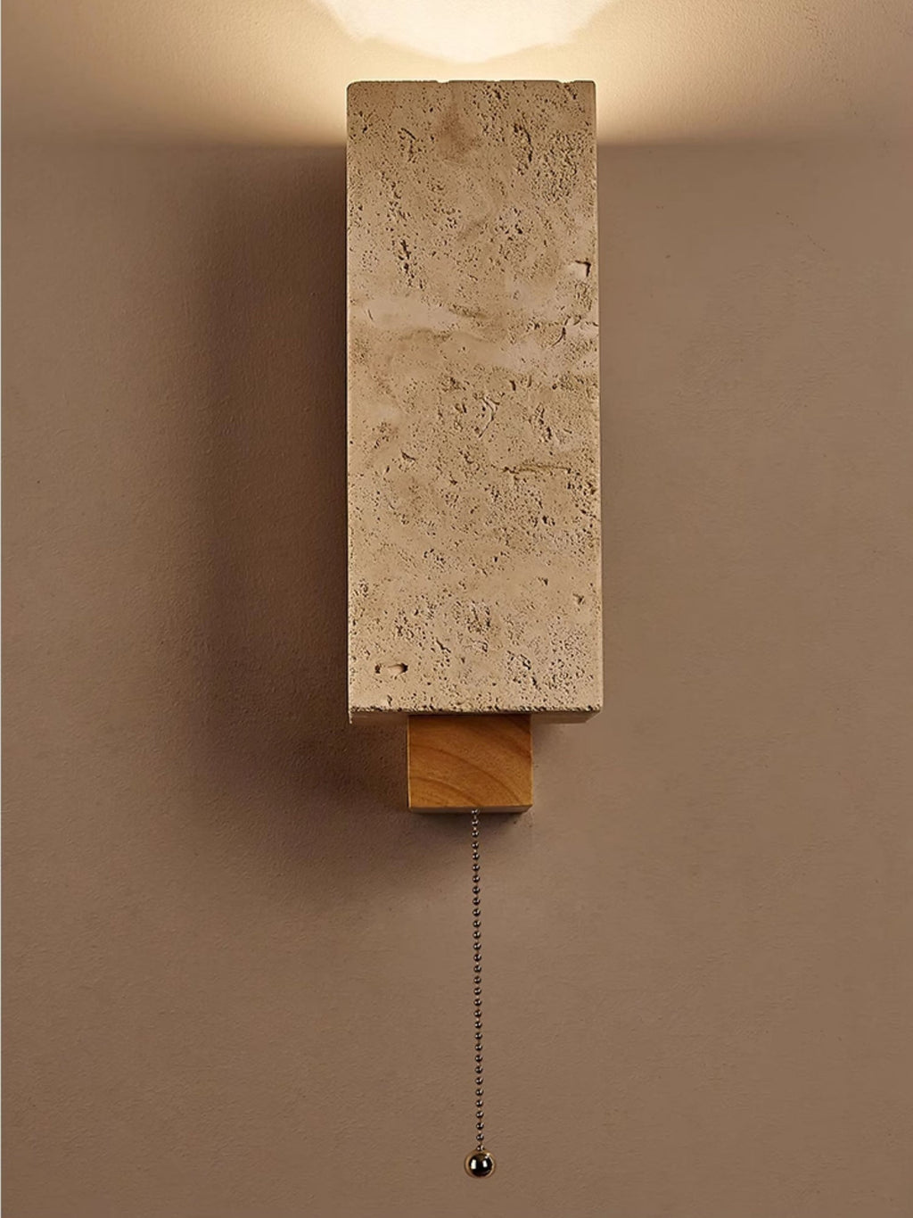 Quenelis Travertine Wall Light-Moonnatur