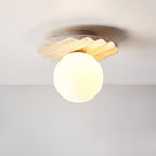Mardenhill Travertine Ceiling Light-Moonnatur