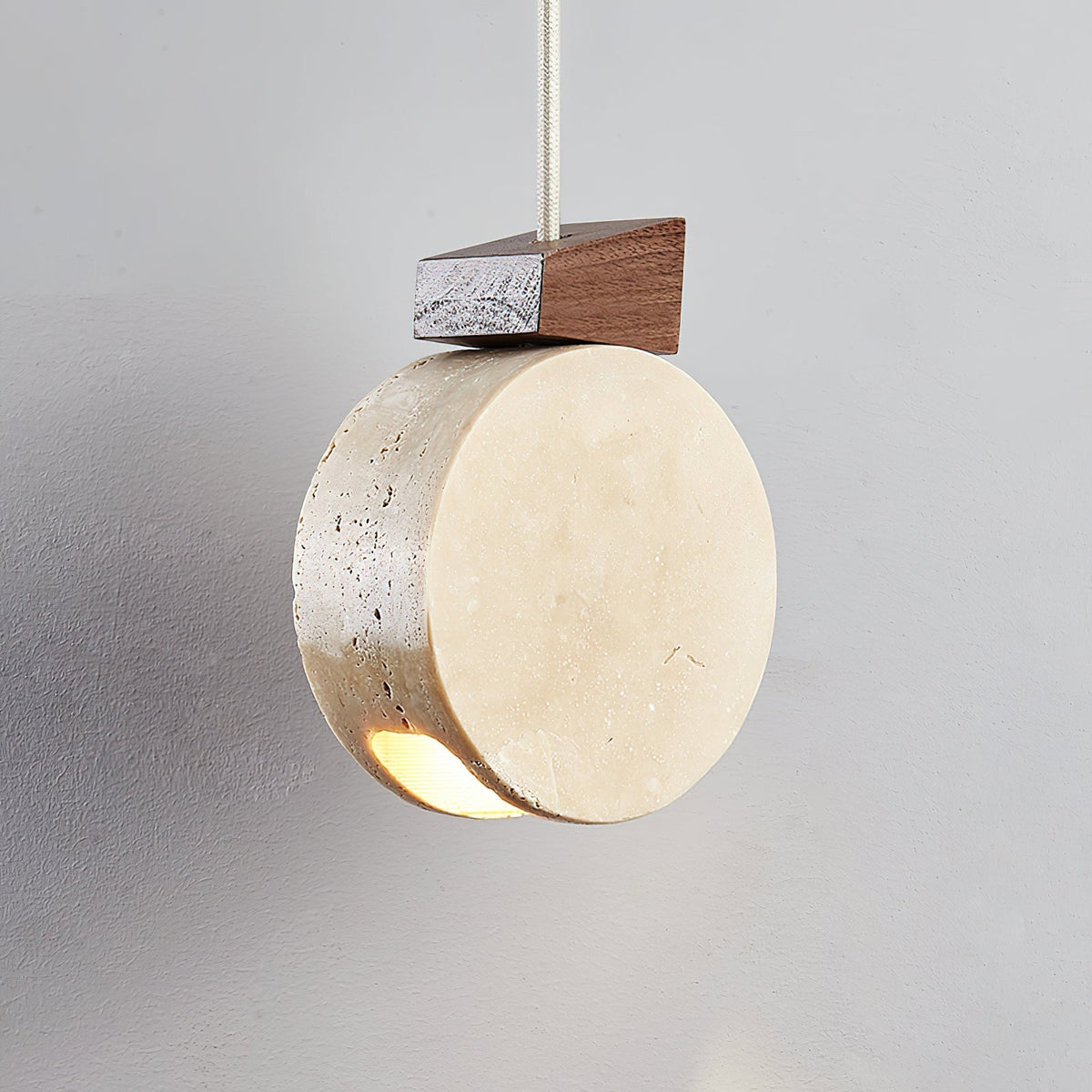 Vardenford Travertine Pendant Light-Moonnatur
