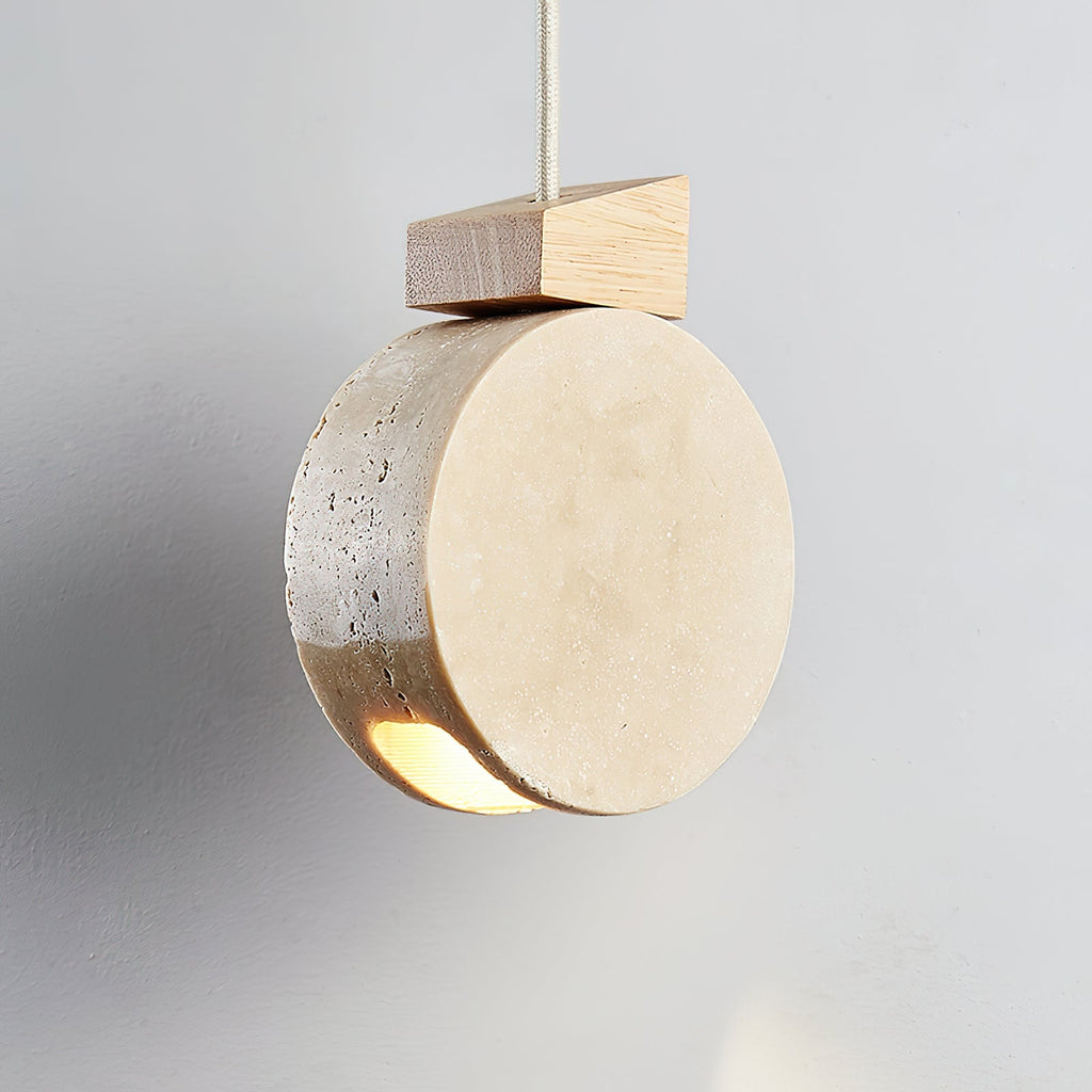 Vardenford Travertine Pendant Light-Moonnatur