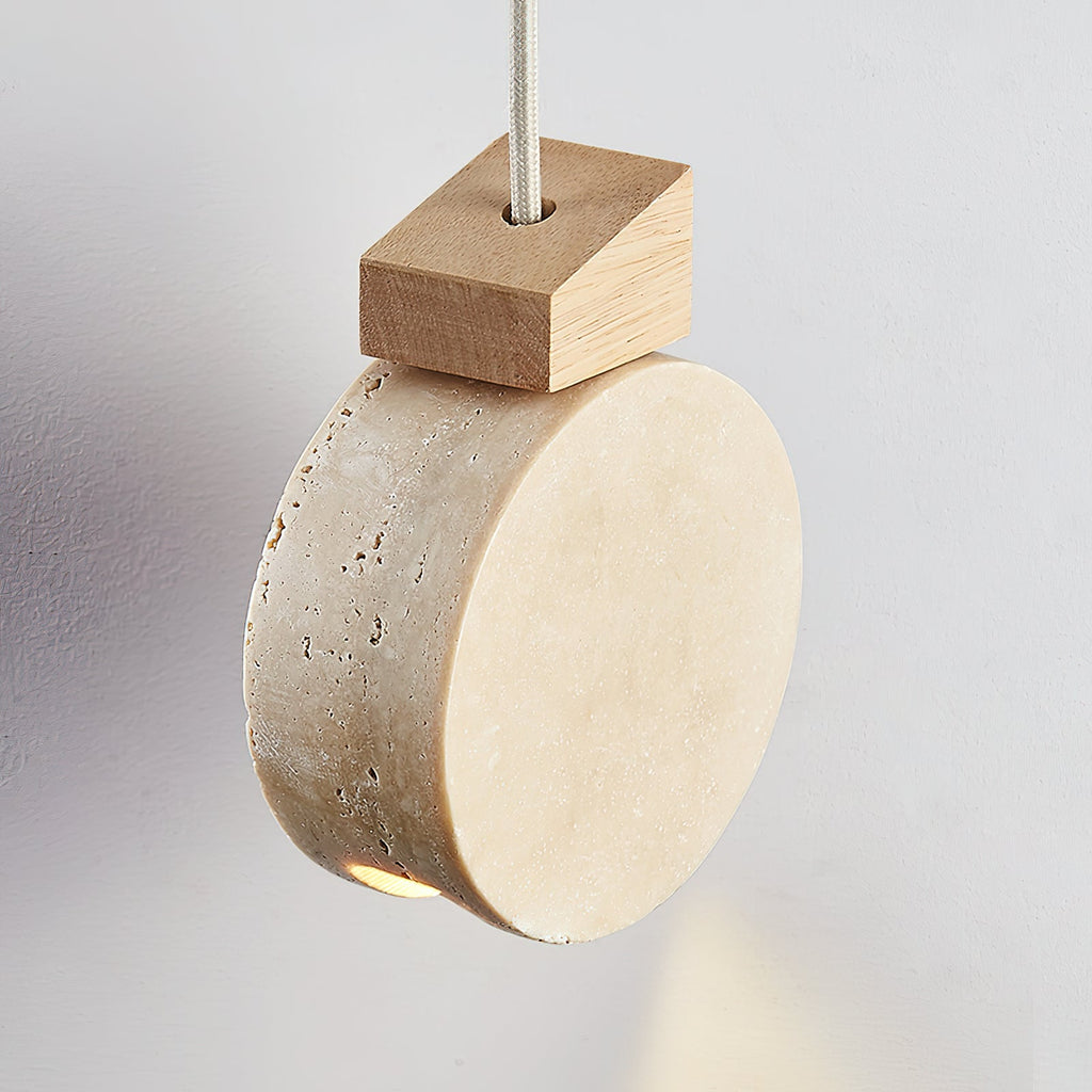 Vardenford Travertine Pendant Light-Moonnatur