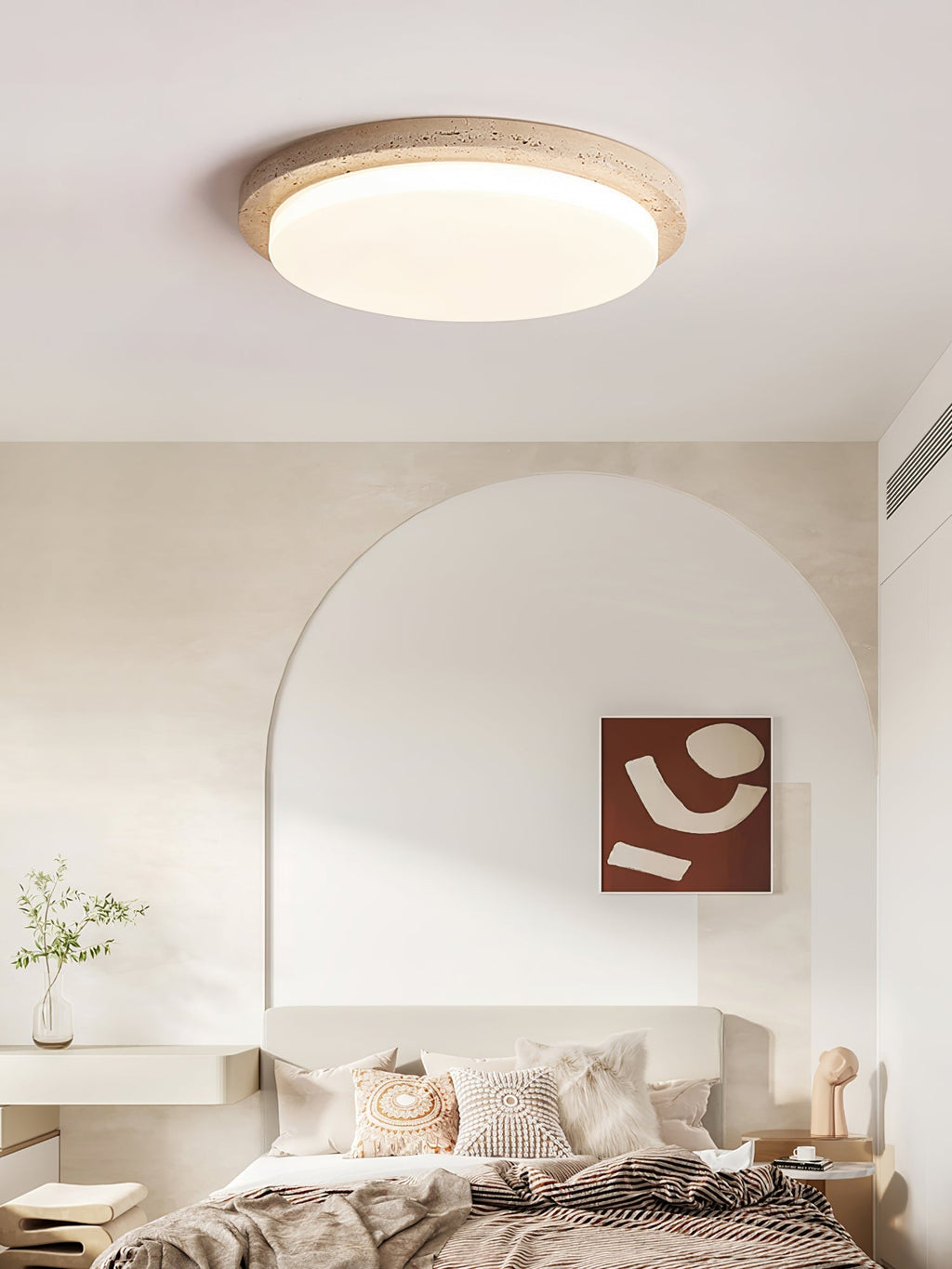 Gildenelyn Travertine Ceiling Light-Moonnatur