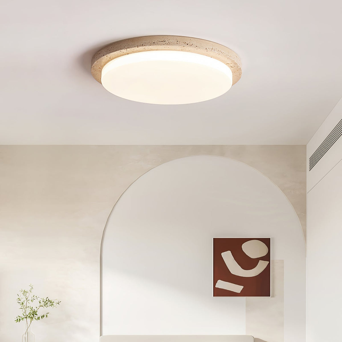 Gildenelyn Travertine Ceiling Light-Moonnatur