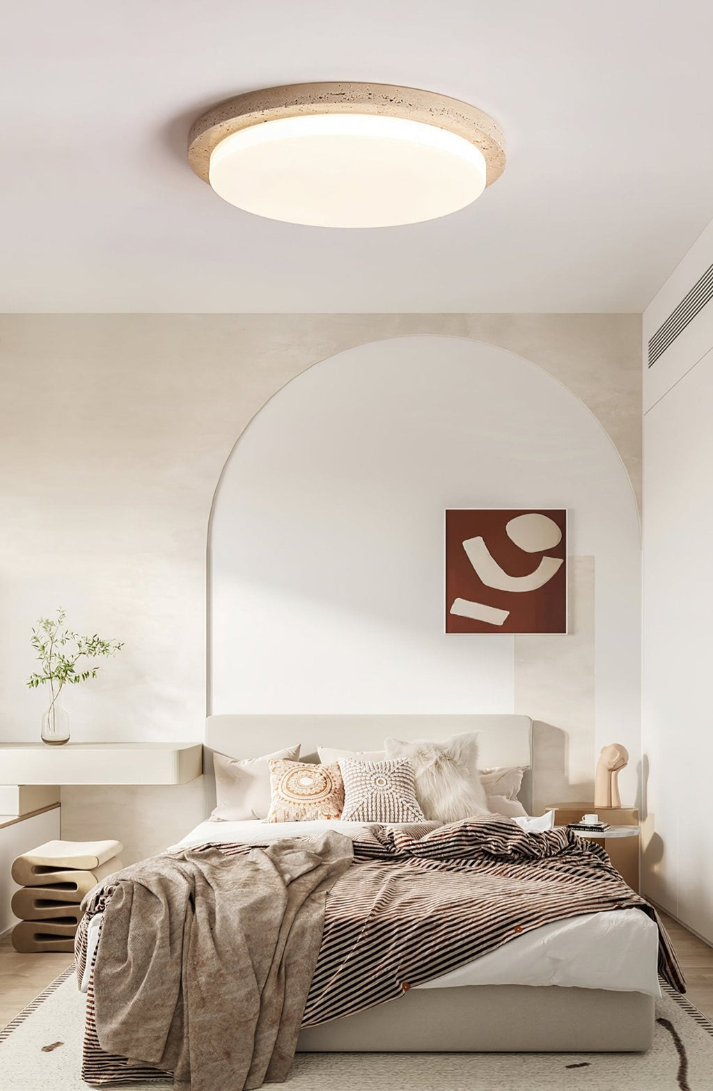 Gildenelyn Travertine Ceiling Light-Moonnatur