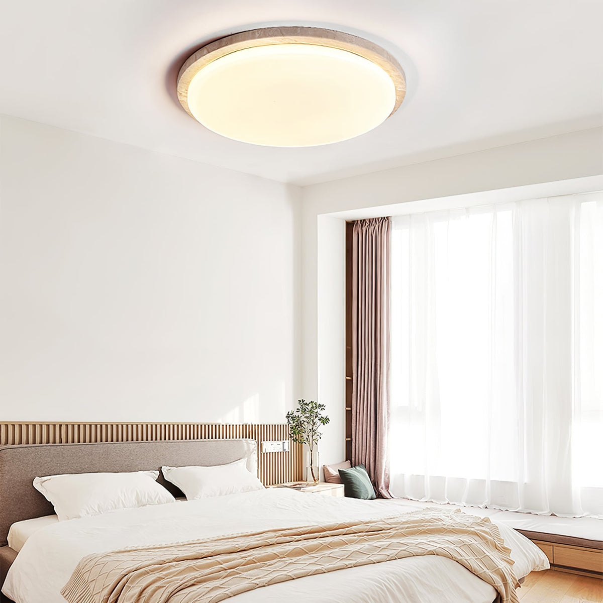 Gildenelyn Travertine Ceiling Light-Moonnatur