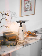 Kenrenheath Travertine Table Lamp-Moonnatur
