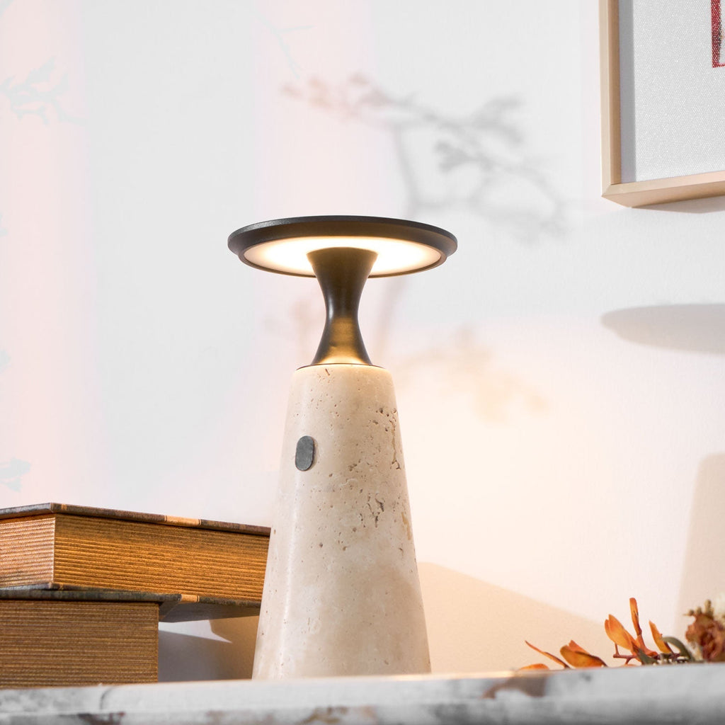Kenrenheath Travertine Table Lamp-Moonnatur