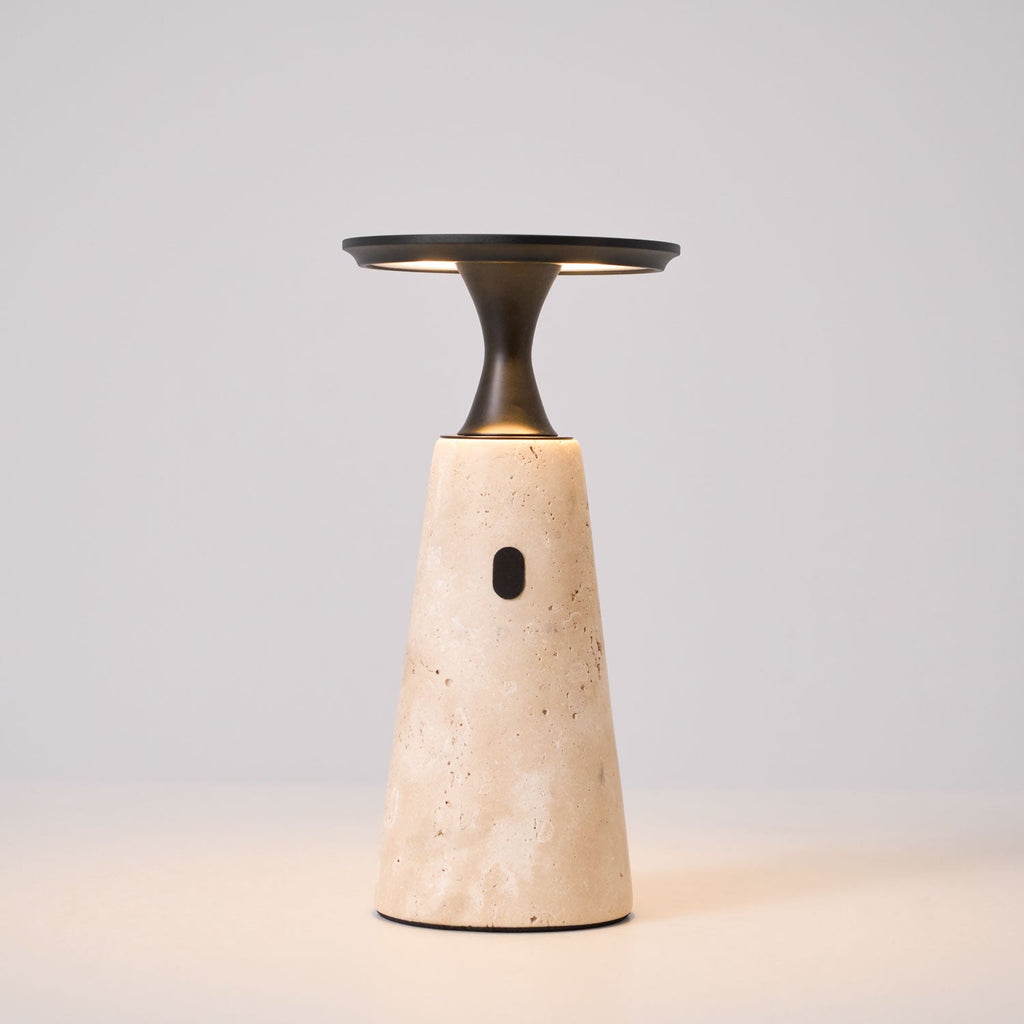 Kenrenheath Travertine Table Lamp-Moonnatur