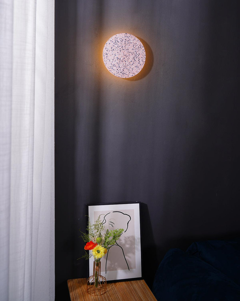 Lyrenlyn Concrete Wall Light-Moonnatur