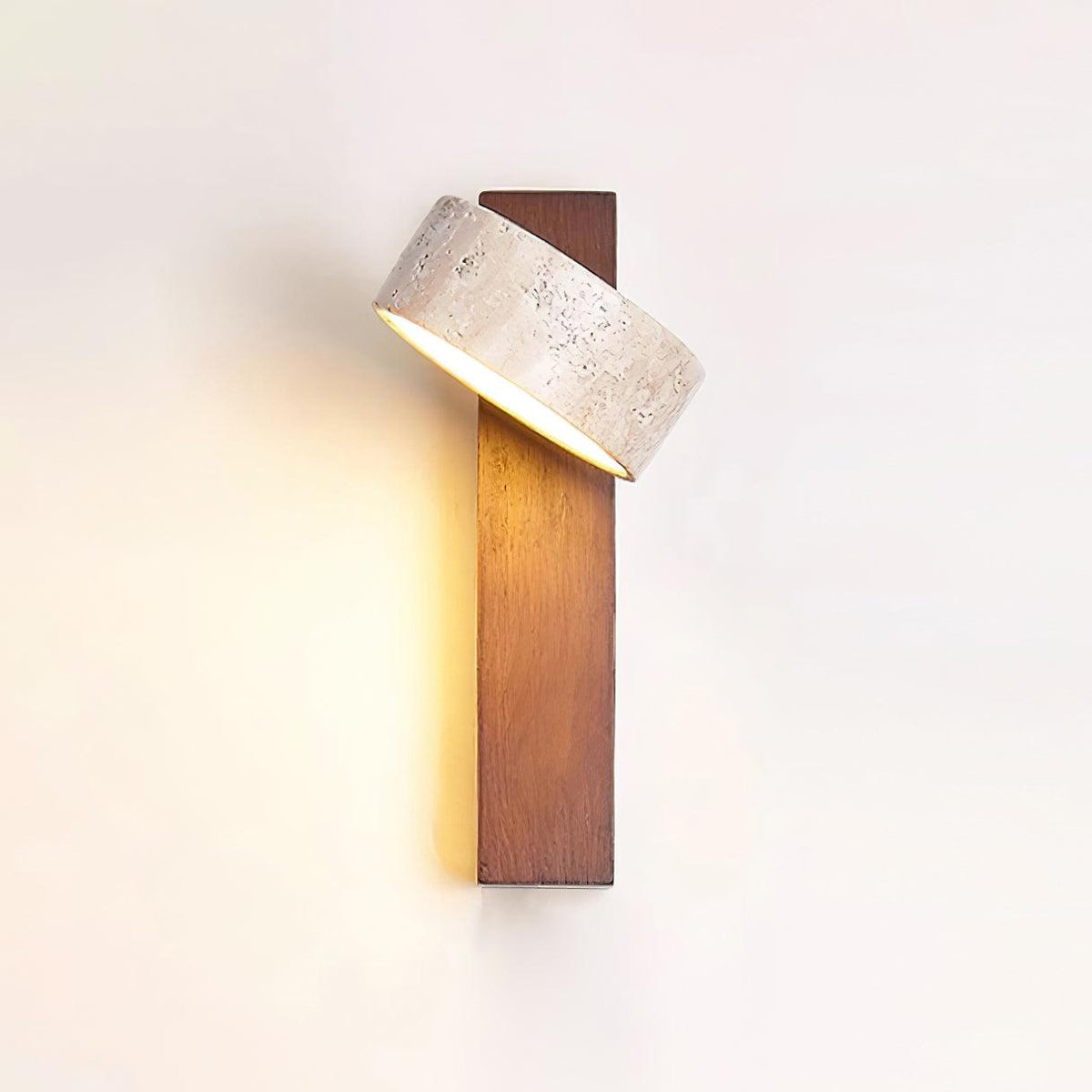Wilvenlyn Travertine Wall Light-Moonnatur