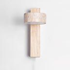 Wilvenlyn Travertine Wall Light-Moonnatur