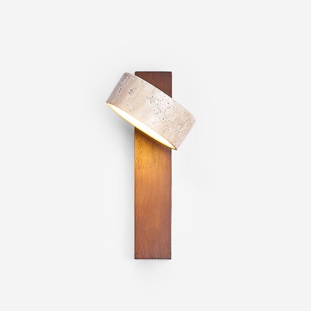 Wilvenlyn Travertine Wall Light-Moonnatur