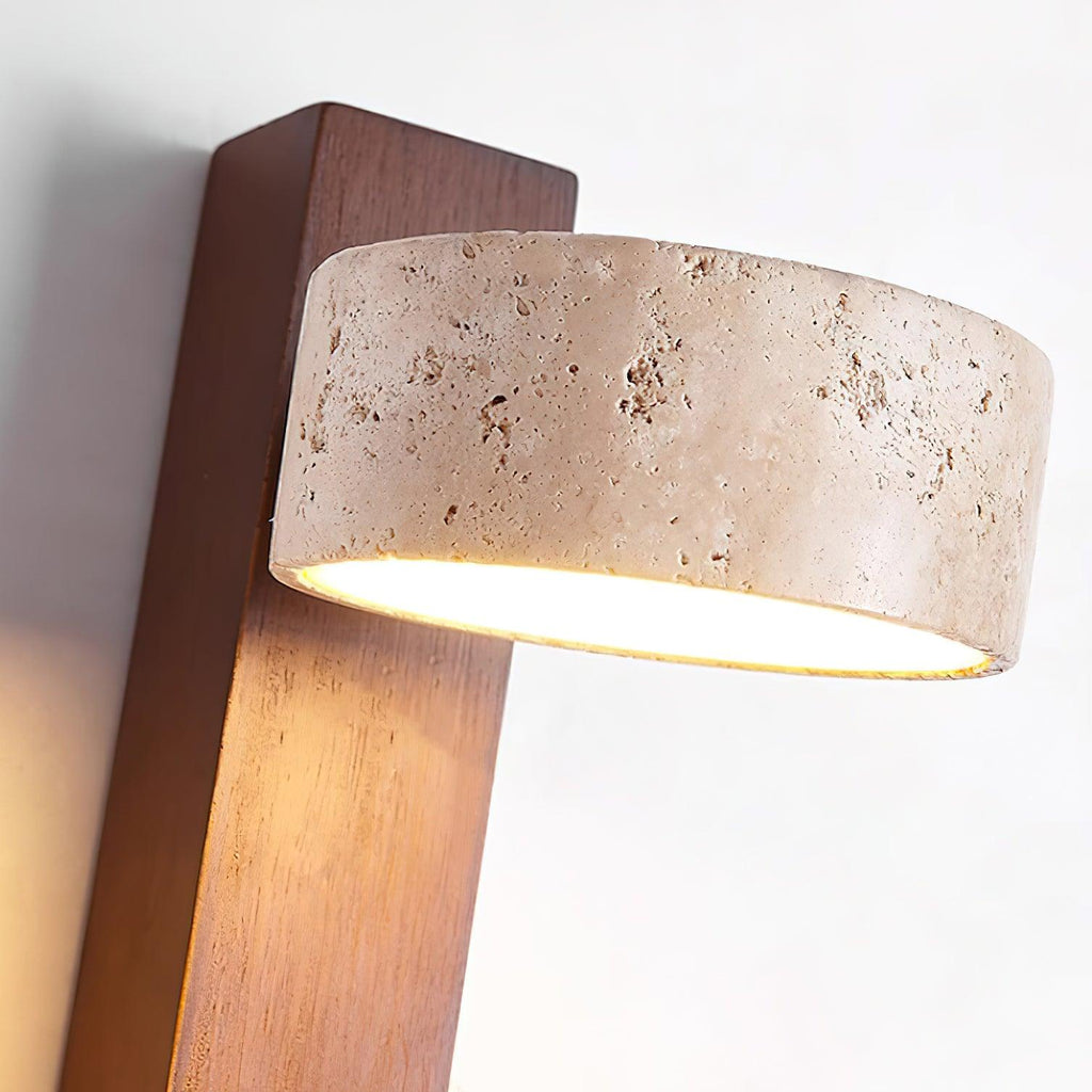 Wilvenlyn Travertine Wall Light-Moonnatur