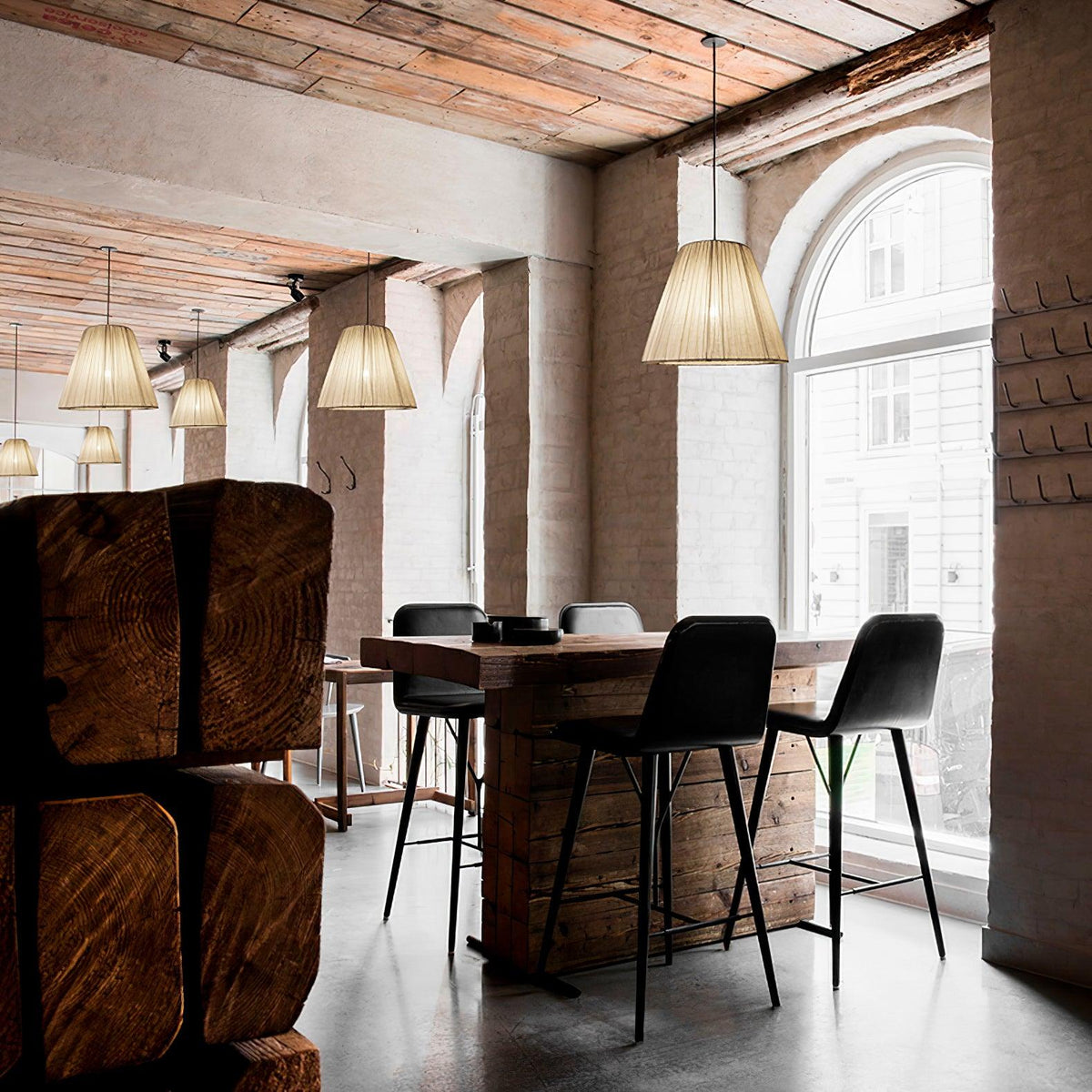 Rosella Fabric Pendant Light-Moonnatur