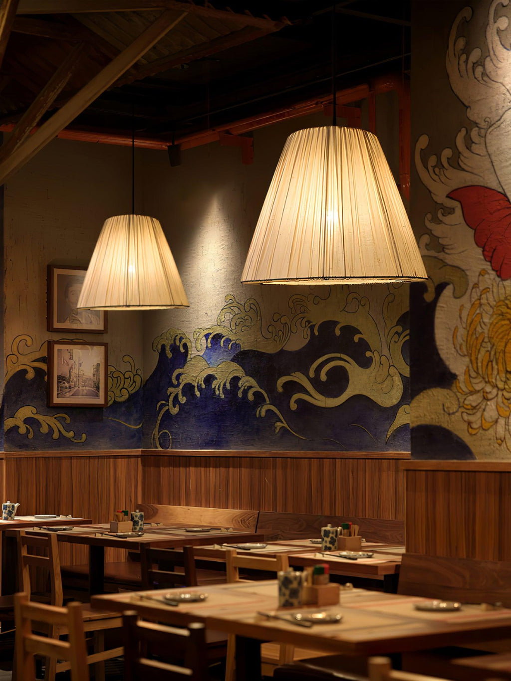 Rosella Fabric Pendant Light-Moonnatur