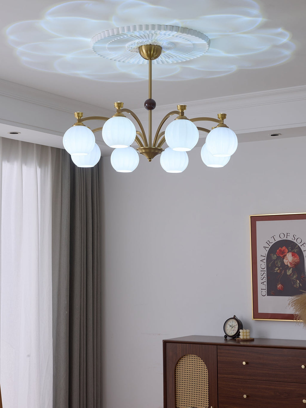 Kestara Glass Chandelier-Moonnatur