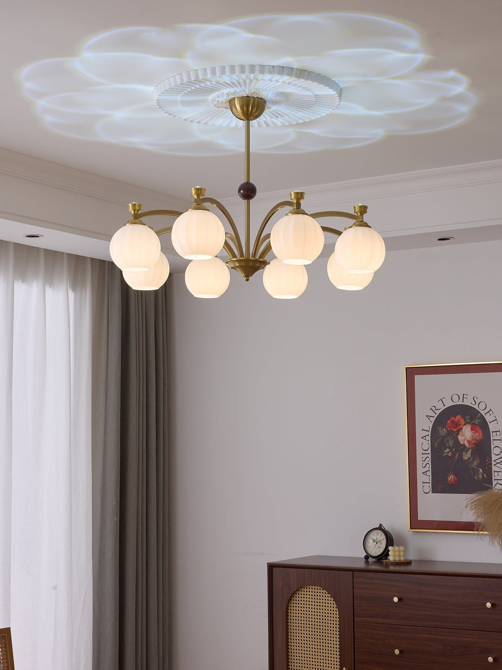 Kestara Glass Chandelier-Moonnatur