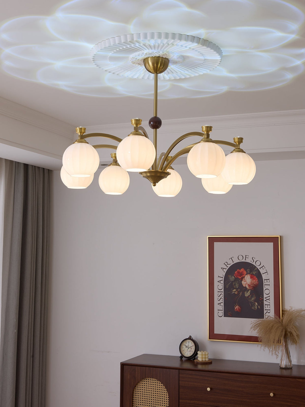 Kestara Glass Chandelier-Moonnatur