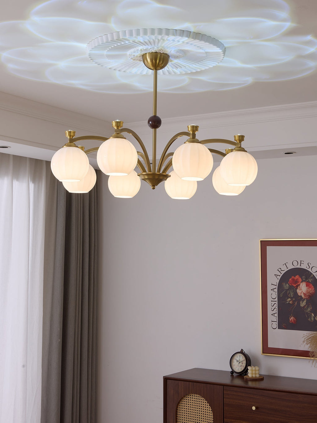 Kestara Glass Chandelier-Moonnatur
