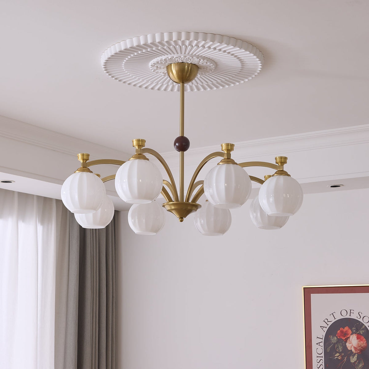 Kestara Glass Chandelier-Moonnatur
