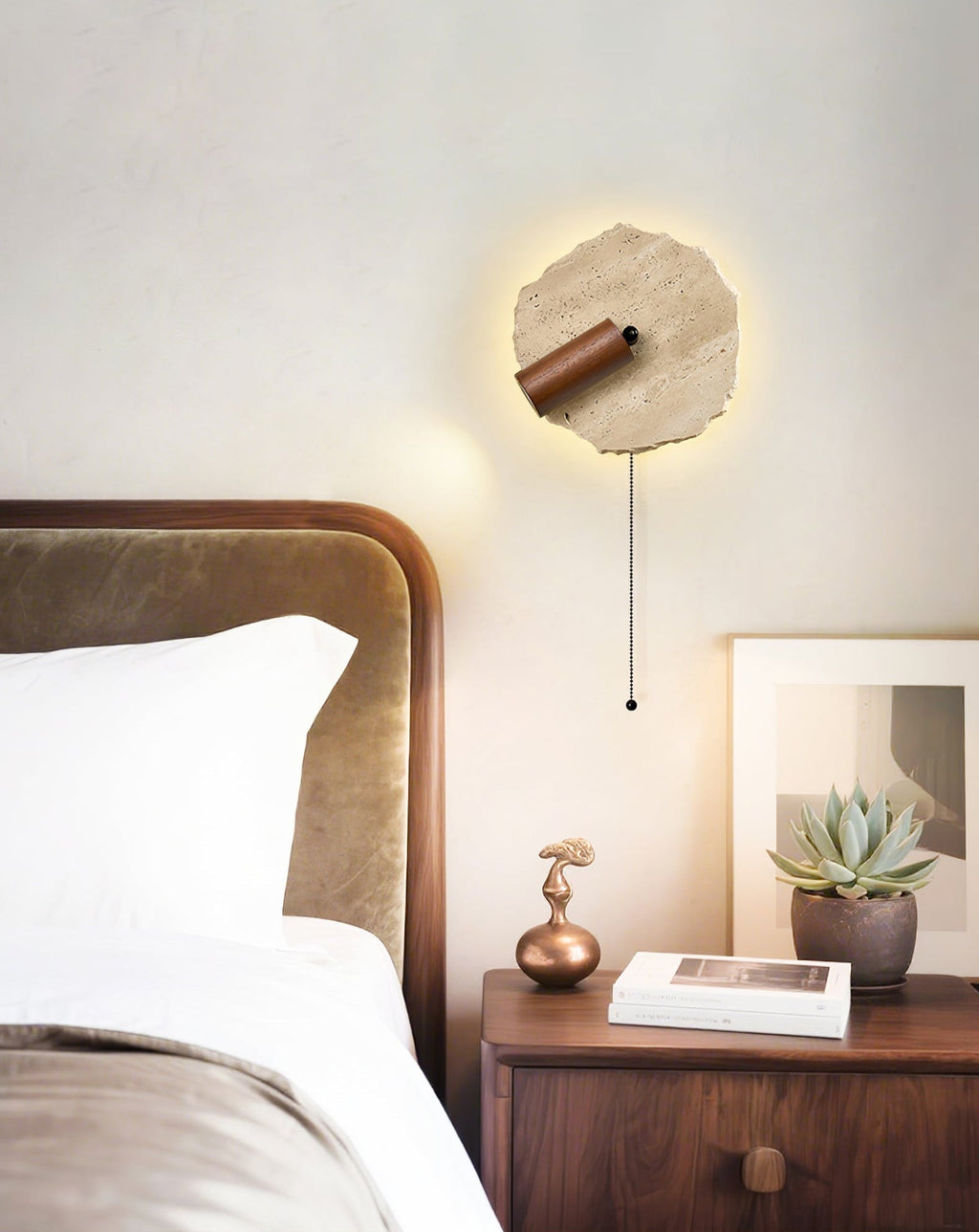 Verrenvale Travertine Wall Light-Moonnatur