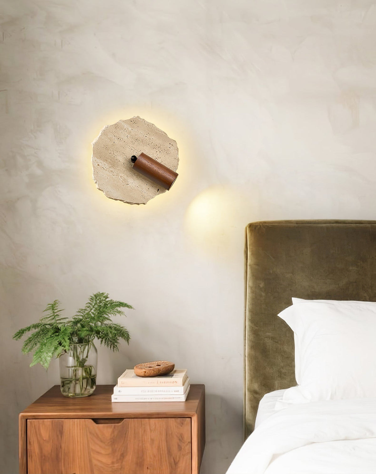 Verrenvale Travertine Wall Light-Moonnatur