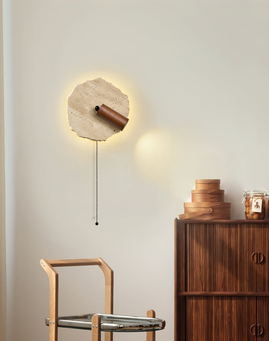 Verrenvale Travertine Wall Light-Moonnatur