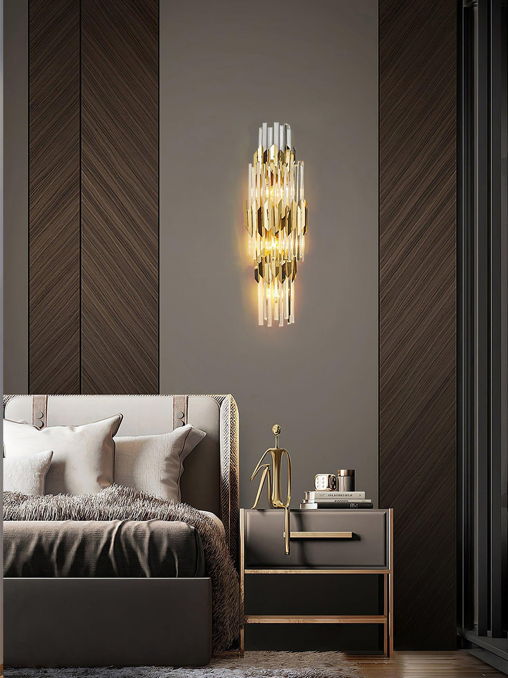 Laelaria Crystal Wall Light-Moonnatur