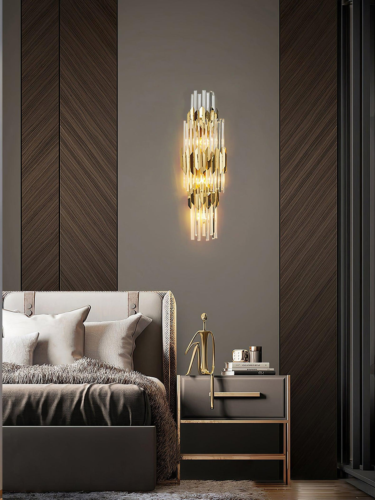 Laelaria Crystal Wall Light-Moonnatur