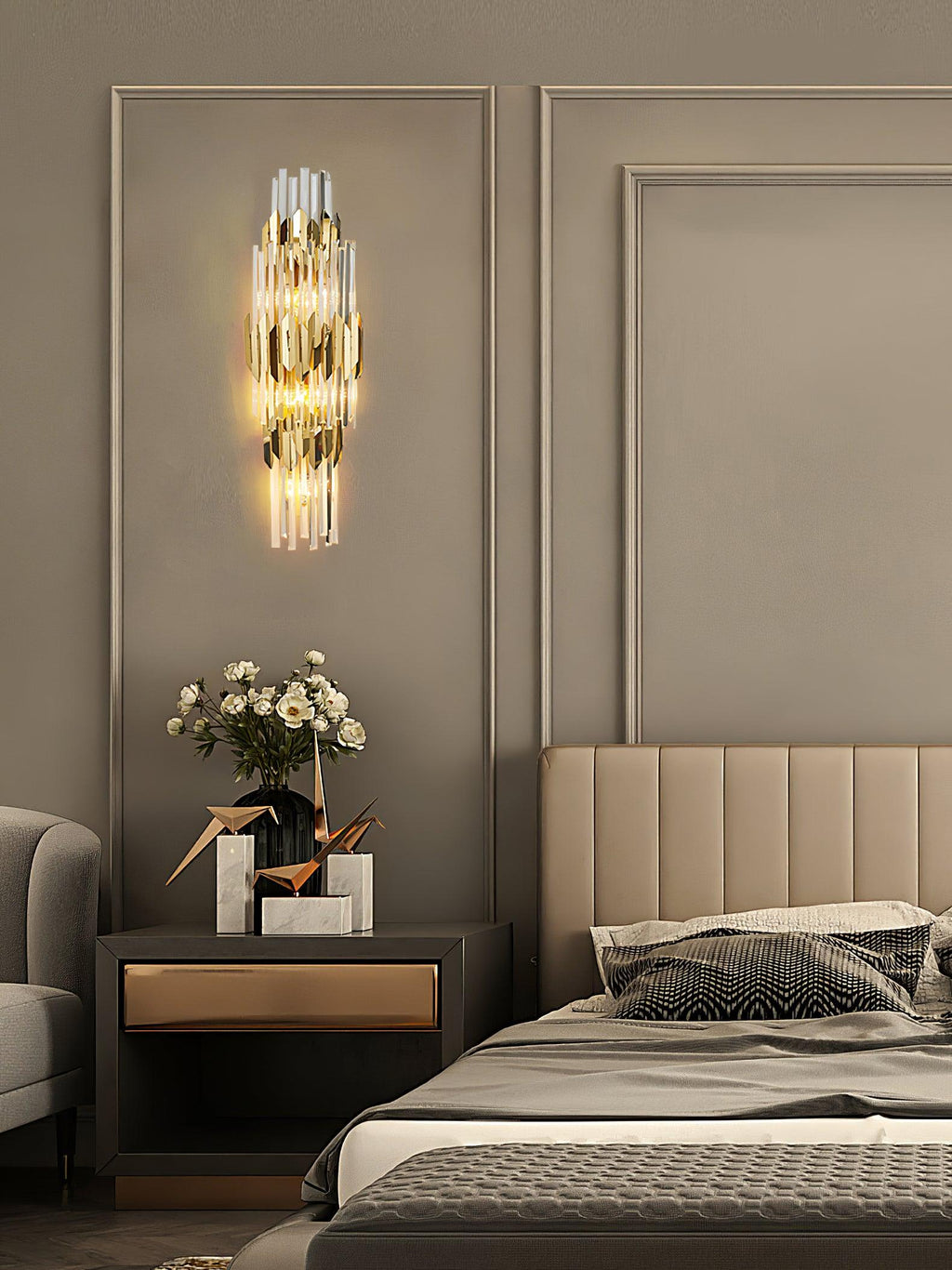 Laelaria Crystal Wall Light-Moonnatur