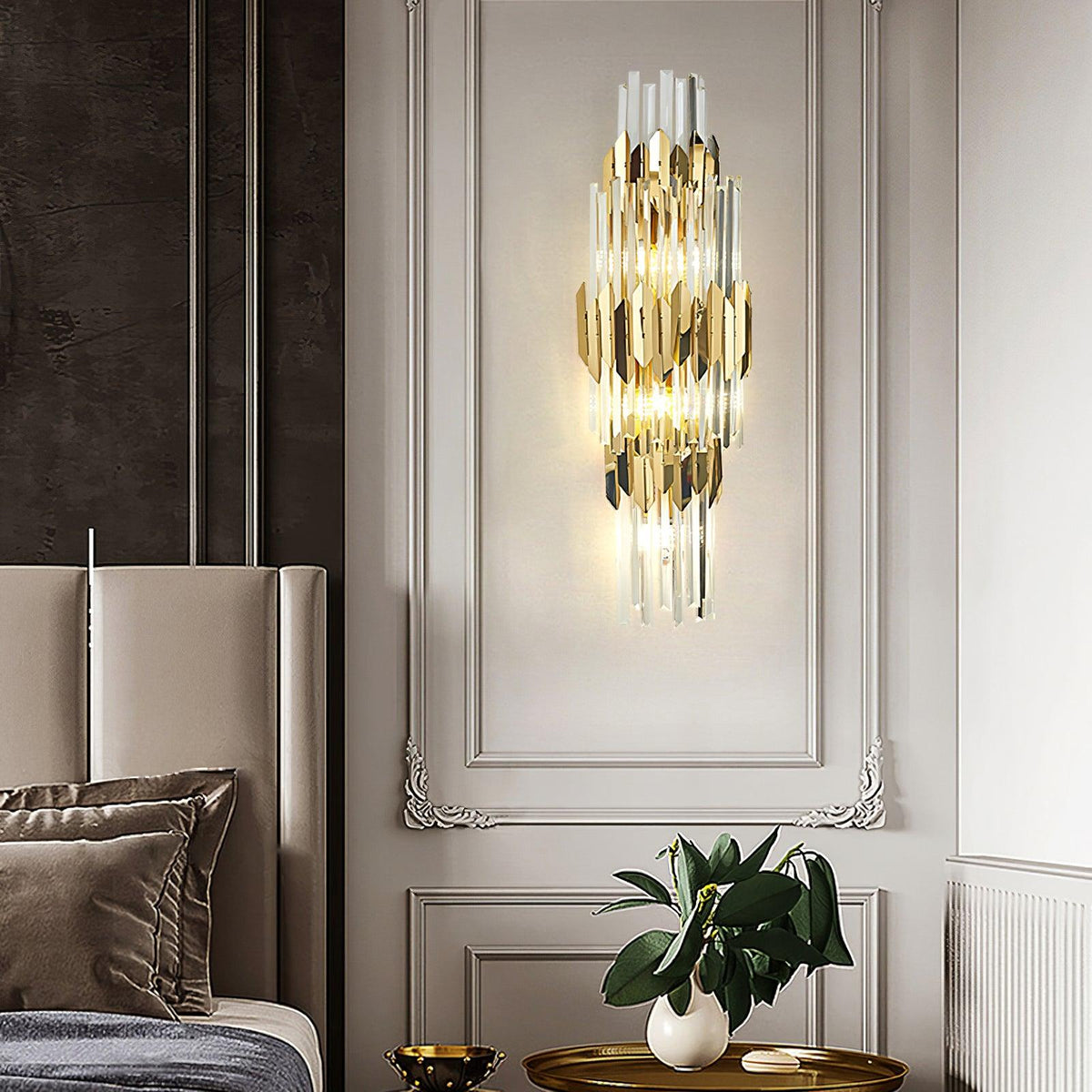 Laelaria Crystal Wall Light-Moonnatur