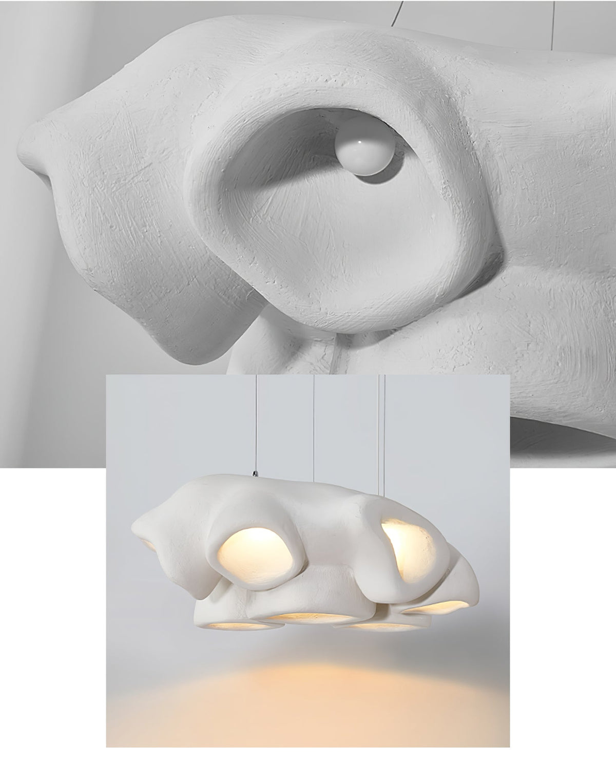 Harllyn Polystyrene Pendant Light-Moonnatur