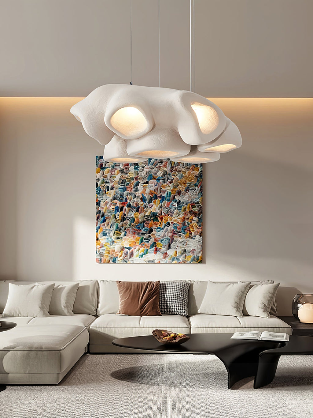 Harllyn Polystyrene Pendant Light-Moonnatur