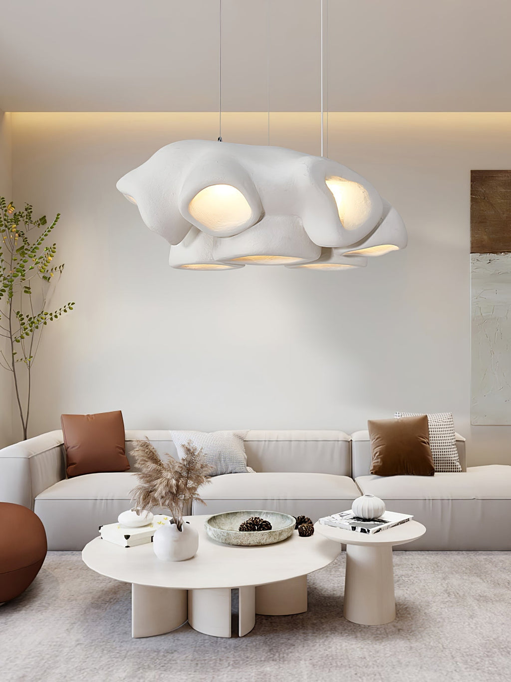 Harllyn Polystyrene Pendant Light-Moonnatur
